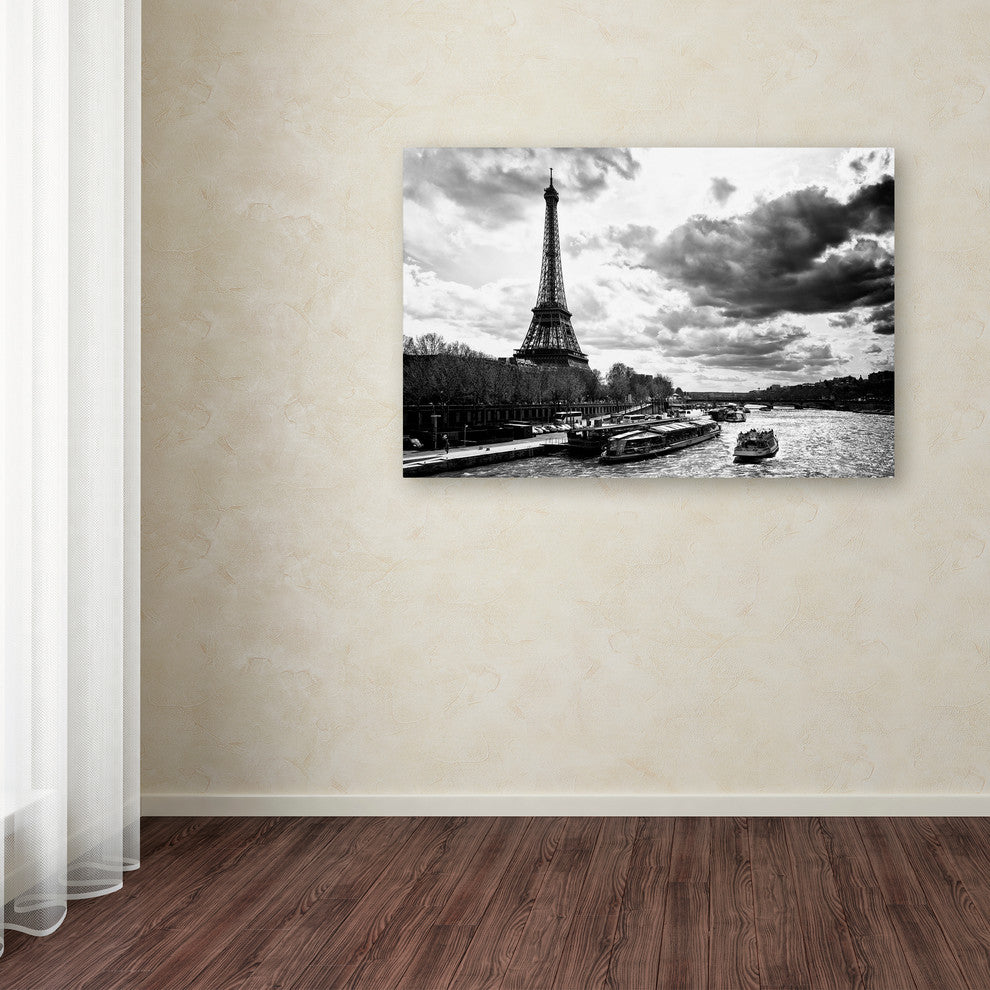 Philippe Hugonnard 'Romantic Stroll in Paris' Canvas Art, 30x47