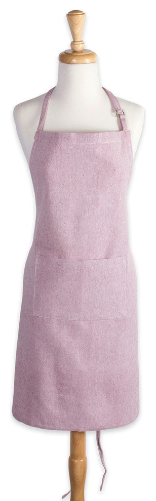 DII Barn Red Solid Chambray Chef Apron