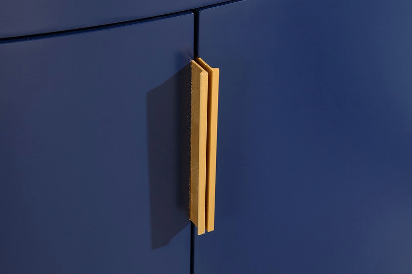 30" Blue Bathroom Vanity, PVC