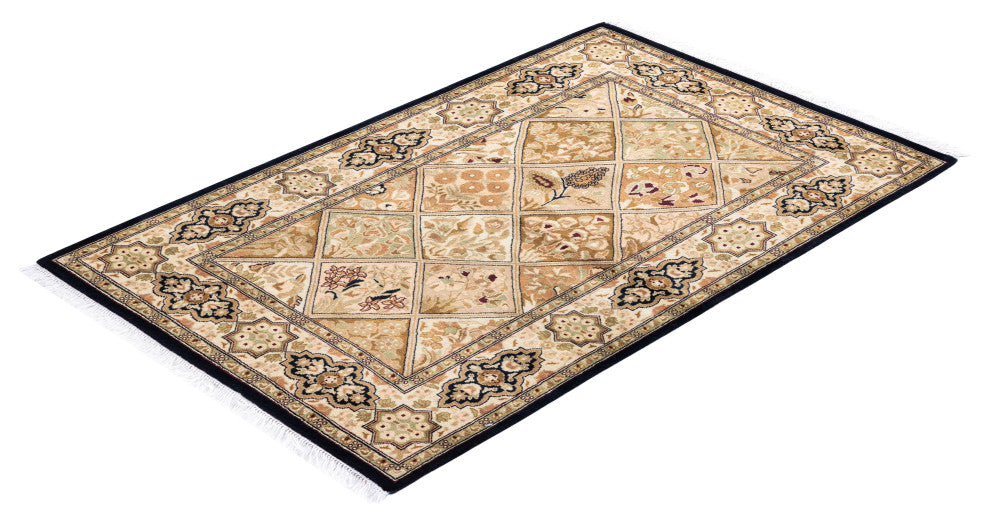 MOGUL, Hand Knotted Area Rug 4' 1" X 2' 8"