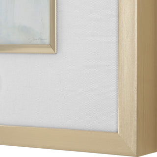 Uttermost Fresh Start Blue Abstract Prints, Set of 6