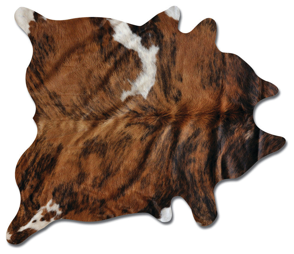 KOBE COWHIDE RUG Aprox  5' x 7' CLASSIC BRINDLE