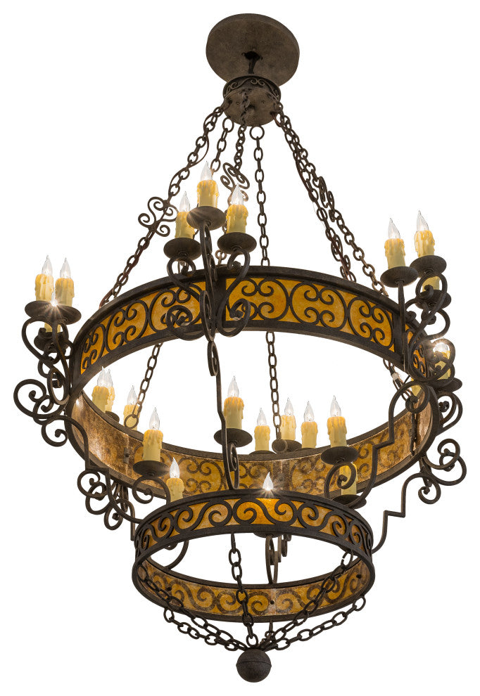 48W Isabo 24 LT Two Tier Chandelier