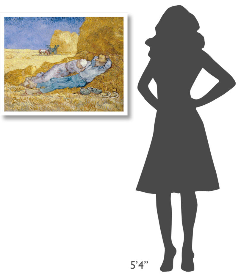 "The Siesta (La Siesta)" Digital Paper Print by Vincent Van Gogh, 32"x26"