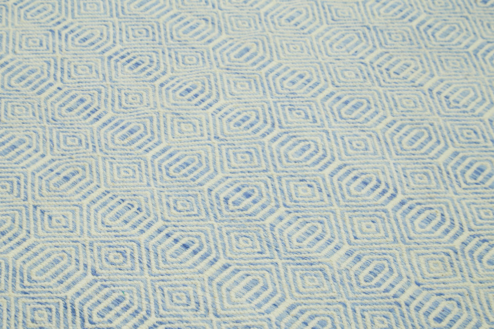 Rug N Carpet - Hand-knotted Modern Design 8' 0'' x 10' 0'' Wool Unique Kilim Rug