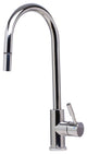ALFI brand AB2028-PSS Polished Stainless Steel Pull Down Kitchen Faucet