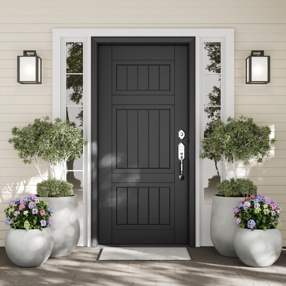 DTY Signature Mount Wilson 1-piece Fiberstone Tapered Planter, Gray, Large