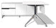 400 Collection Executive Desk with Left Filing and Storage Cabinet, White
