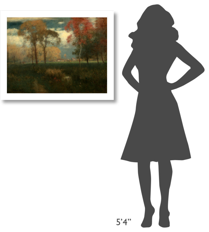 "Sunny Autumn Day, 1892" Digital Paper Print by George Inness, 32"x25"