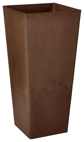 Contempo Tall Square Planter, Chocolate