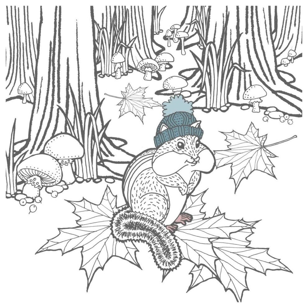 "Color the Forest Color VII" Digital Paper Print by Elyse DeNeige, 38"x38"