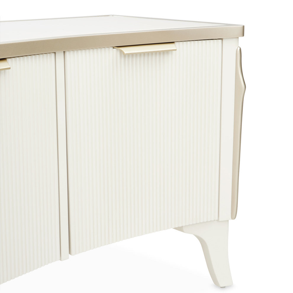 La Marisia Media Cabinet, Creamy Pearl