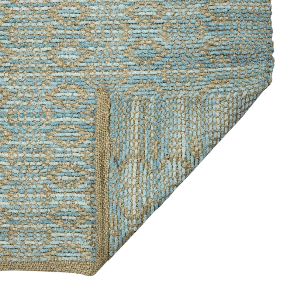 Zola Parquet Area Rug, Light Blue, 5' x 8', Geometric