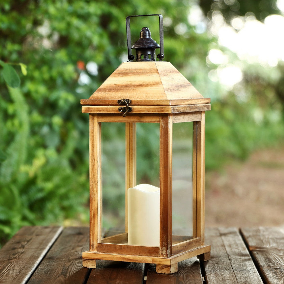Safavieh Elida Outdoor Lantern Brown