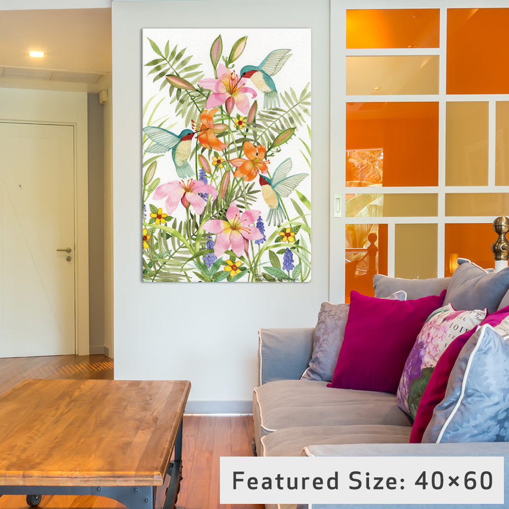 "Anniversary Daylilies" by Kathleen Parr McKenna, 40x26x1.5