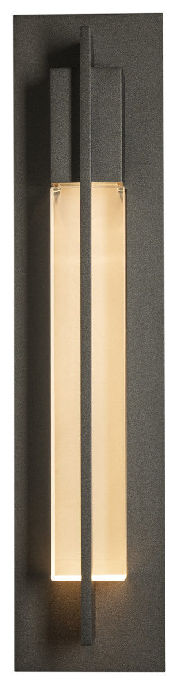 Axis Large Outdoor Sconce, Coastal Oil Rubbed Bronze Finish - Clear Glass
