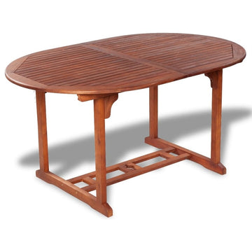 vidaXL Outdoor Dining Table Extendable Garden Patio Table Solid Acacia Wood