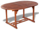 vidaXL Outdoor Dining Table Extendable Garden Patio Table Solid Acacia Wood
