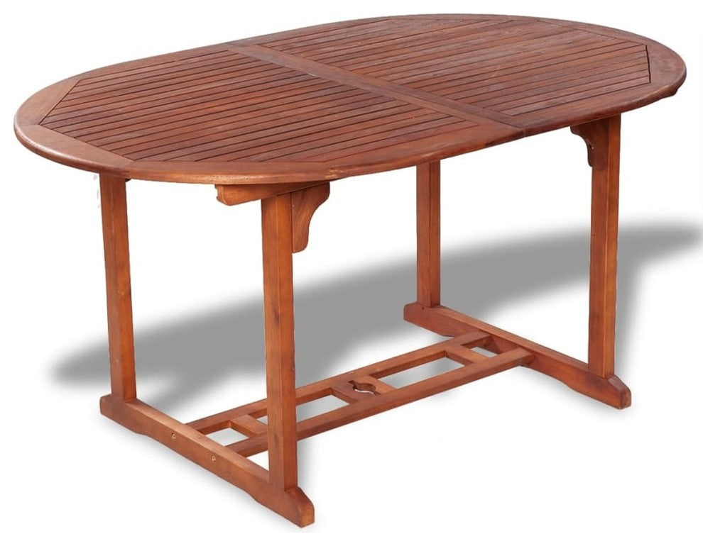 vidaXL Outdoor Dining Table Extendable Garden Patio Table Solid Acacia Wood