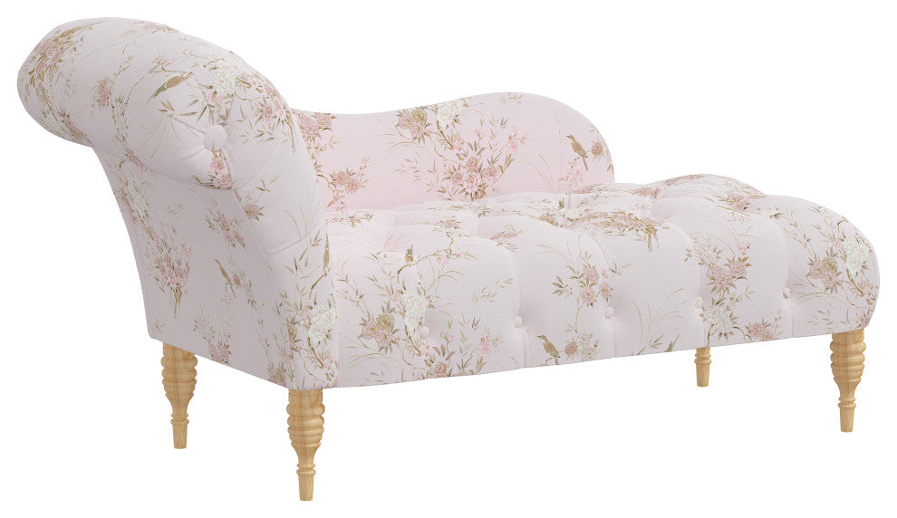 Rachel Ashwell Chaise, Sc Bird Chinoiserie Pink