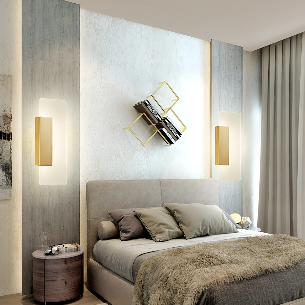 Modern LED Wall Lamp Ultra Thin for Living Room, Bedroom, B, Cool Light