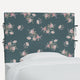 Rachel Ashwell Slipcover Headboard Dancing Dahlia Emerald, Full