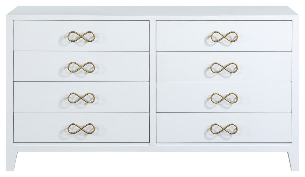 Bowtie Dresser, White
