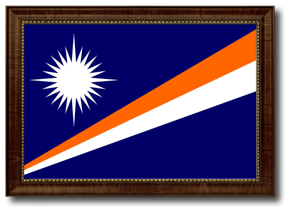 Marshall Islands Country Flag Canvas Print, 19"x27"