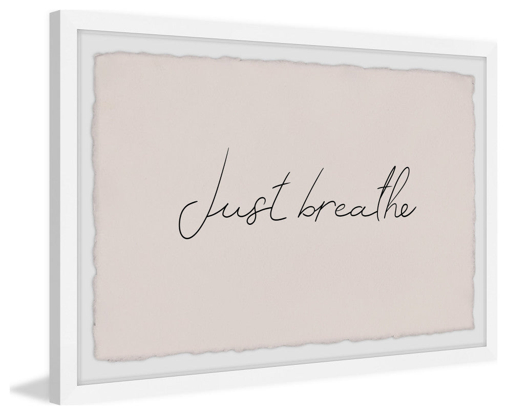 "Just Breathe II" Framed Painting Print, 36x24