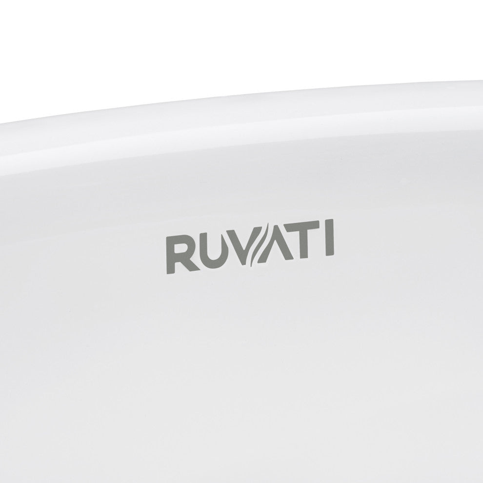 Ruvati 19 x 14 inch Bathroom Vessel Sink White Rectangular - RVB1915