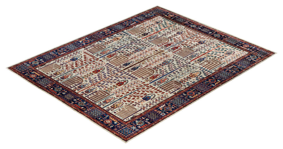 Serapi One-of-a-Kind Hand-Knotted Area Rug Light Gray, 8'0" x 9'11"