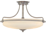 Griffin 4-Light Semi-Flush Mount, Antique Nickel