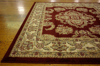 Unique Loom Red Reddington Voyage 4' 0 x 4' 0 Square Rug