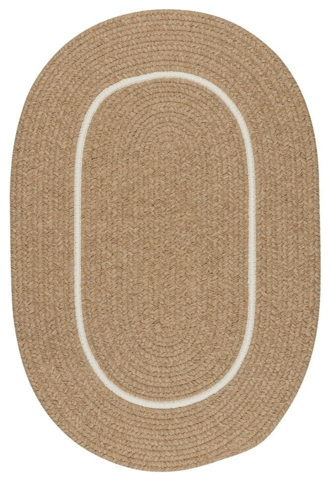 Colonial Mills Silhouette SL85 Sand Kids/Teen Area Rug, Oval 2'x6'