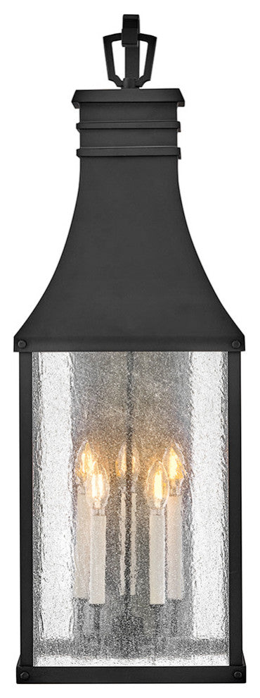 Hinkley Beacon Hill Extra Large Wall Mount Lantern, Museum Black