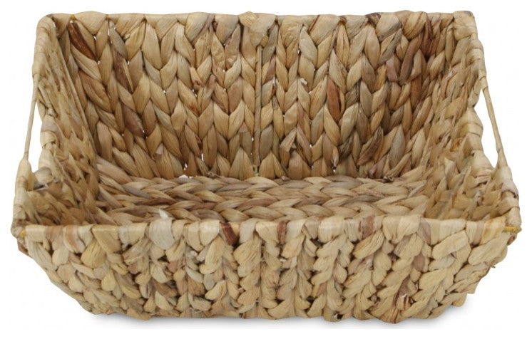 Braided Water Hyacinth Storage Basket