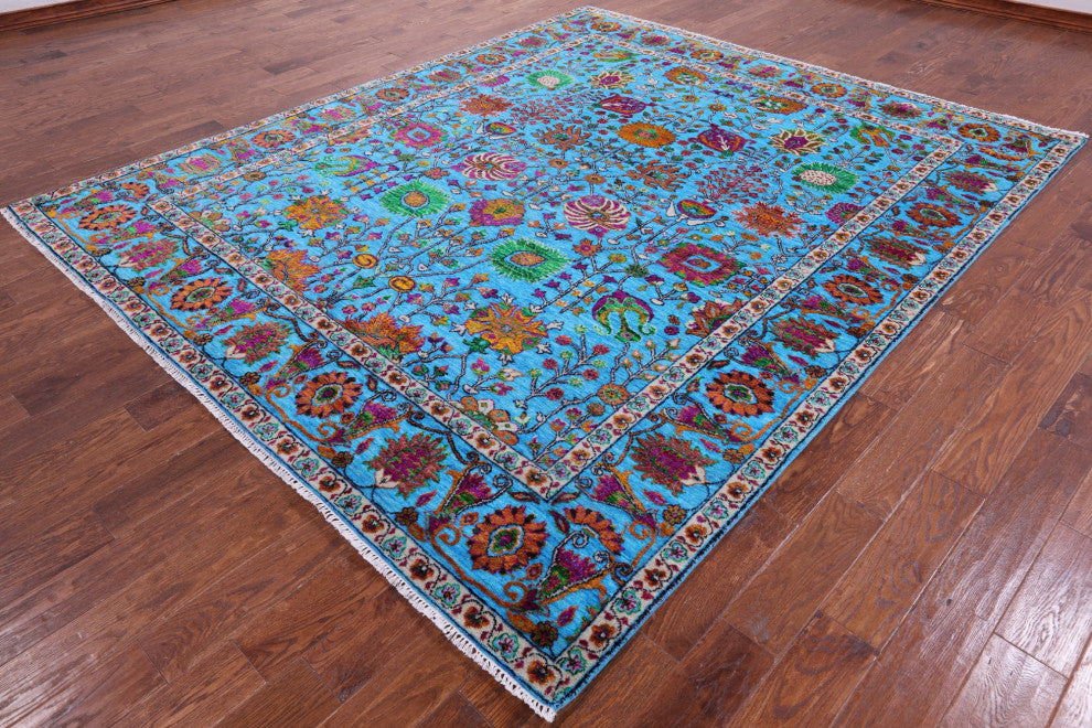 8' 4" X 10' 0" Persian Wool & Silk Hand-Knotted Rug - Q13500