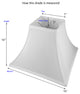 Hansen Square Bell Lampshade, 16"x7"x10"