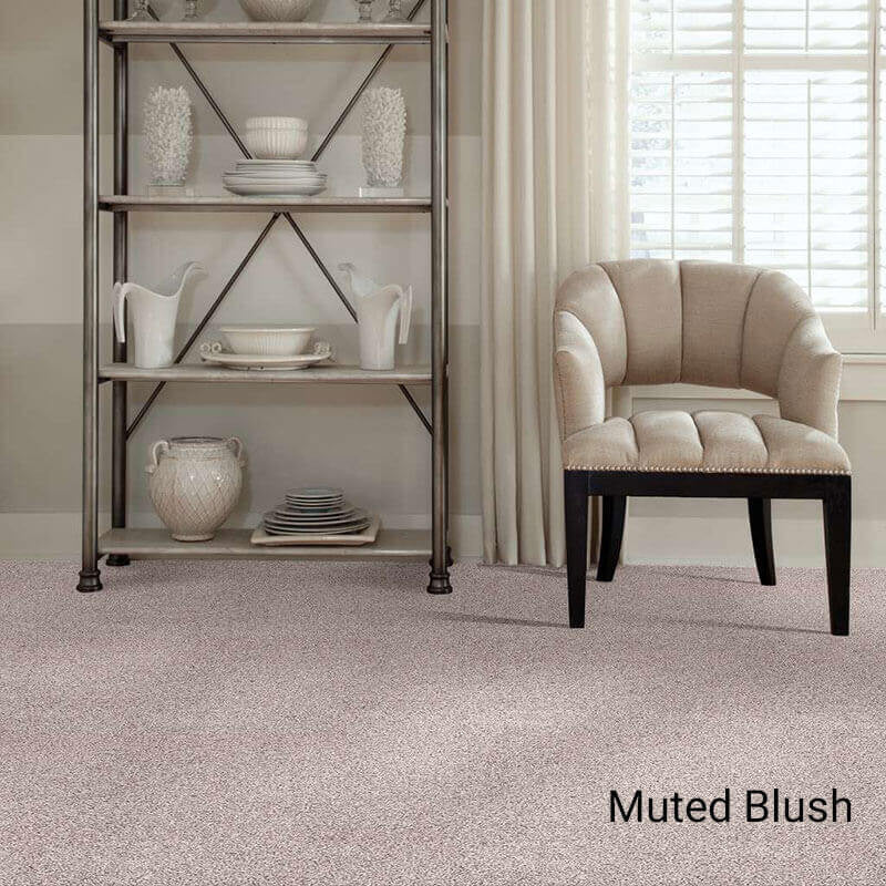 Quiet Sanctuary Shag Area Rug Collection, Muted Blush, 4x10