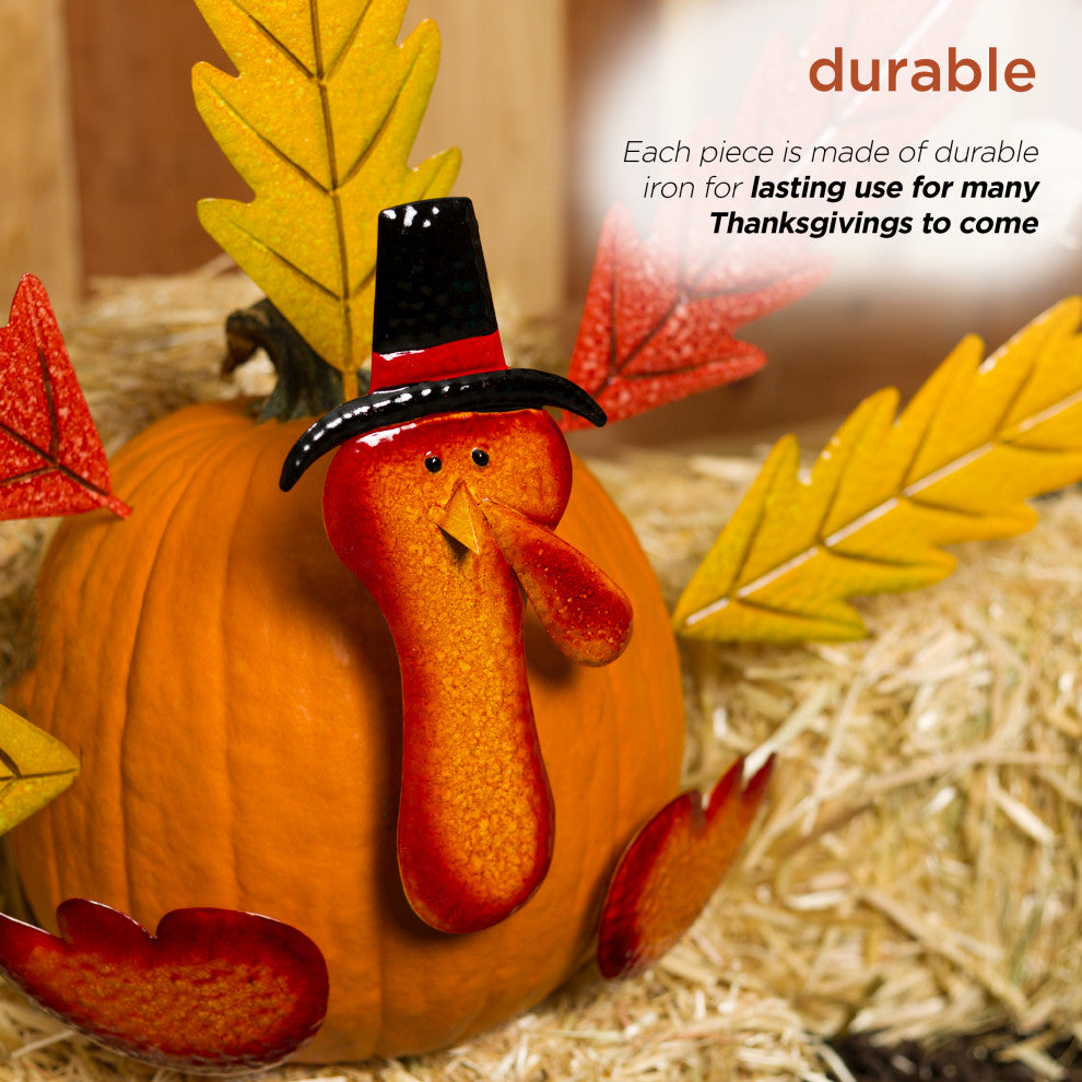 Thanksgiving Create-Your-Own Pumpkin Turkey Festive Decorating Activity Kit