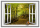 VWAQ, 3D Bird Wall Sticker, Nature Window Decal Peel And Stick, 24"x30"