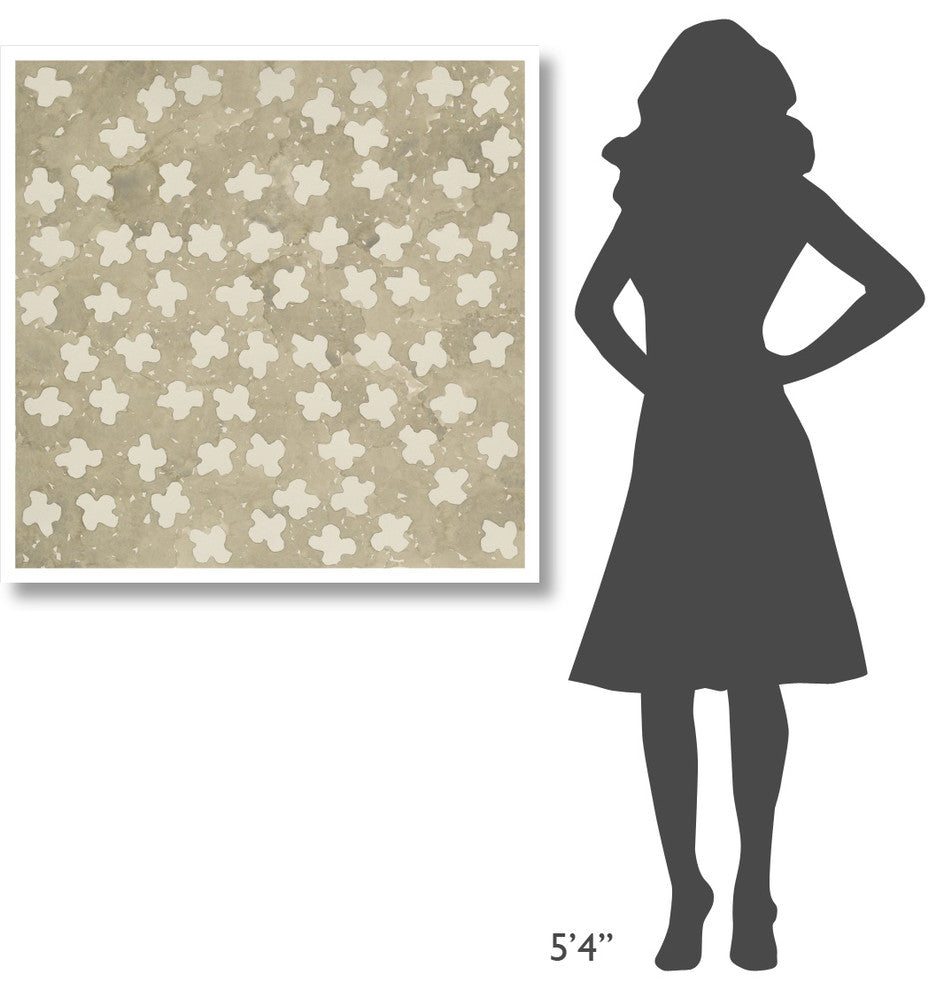 "Wishy Washy Grays III" Digital Paper Print by Shirley Novak, 38"x38"