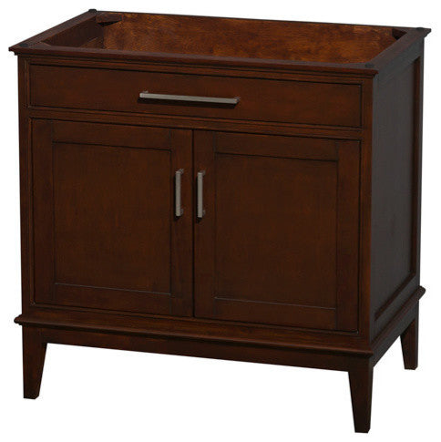 Single Bathroom Vanity, Dark Chestnut, 36"