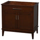 Single Bathroom Vanity, Dark Chestnut, 36"