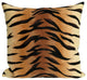 Visions I Tiger Pillow, Brown, 20"x20"