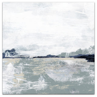 Blue Sage Abstract 20x20 Canvas Wall Art