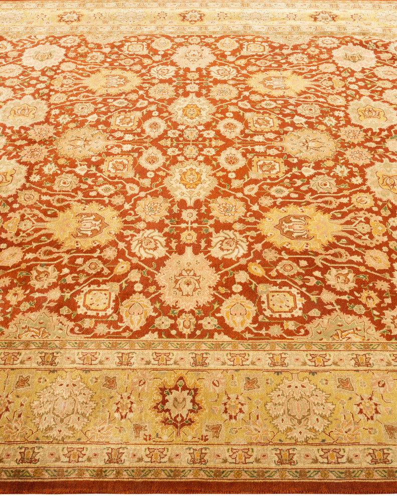 Mogul, One-of-a-Kind Hand-Knotted Area Rug Orange, 6' 3" x 9' 2"