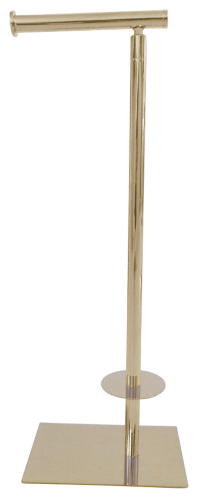 Kingston Brass Freestanding Toilet Paper Stand, Polished Brass
