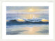 "Blue Waves" Framed Digital Print by Diane Romanello, 39x29"