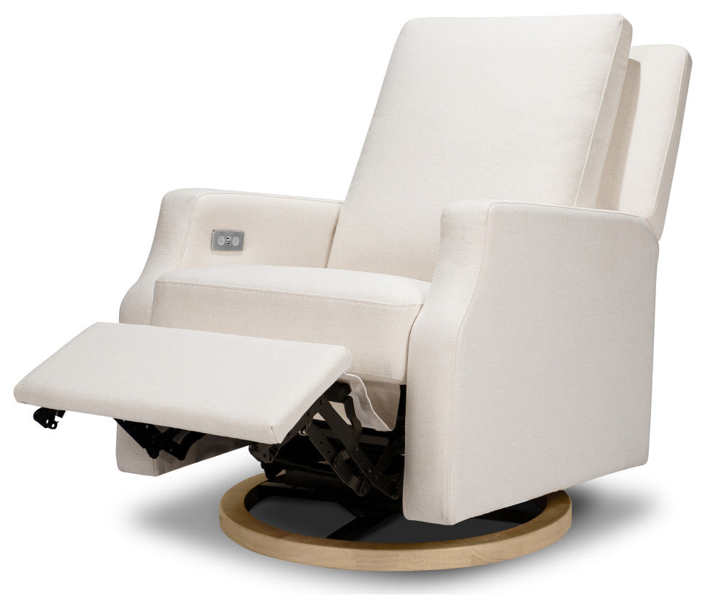 Crewe Electronic Recliner and Swivel Glider, Performance Cream Eco-Weave
